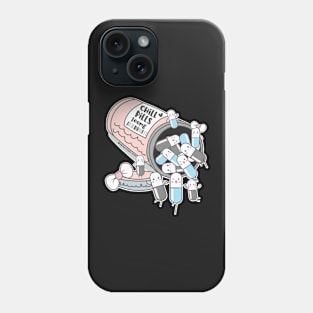 chill pills cute pills cartoon Phone Case