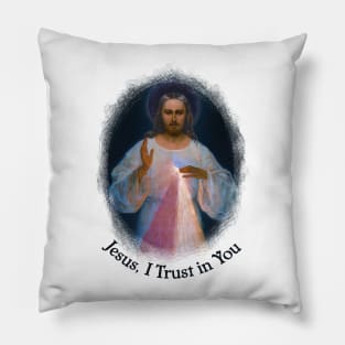 Jesus Divine Mercy Sacred Heart Catholic Sr Faustina Saint Margaret Mary Alacoque Pillow