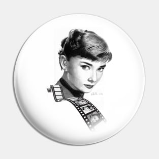 Hollywood stars: Audrey Hepburn Pin