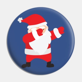 Dabbing Santa Claus Pin