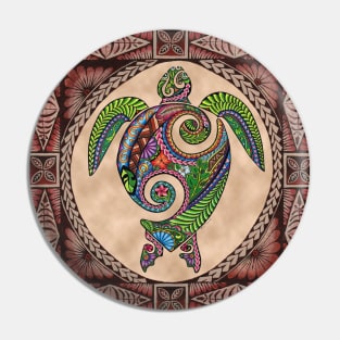 HONU Tribal Turtle Pin