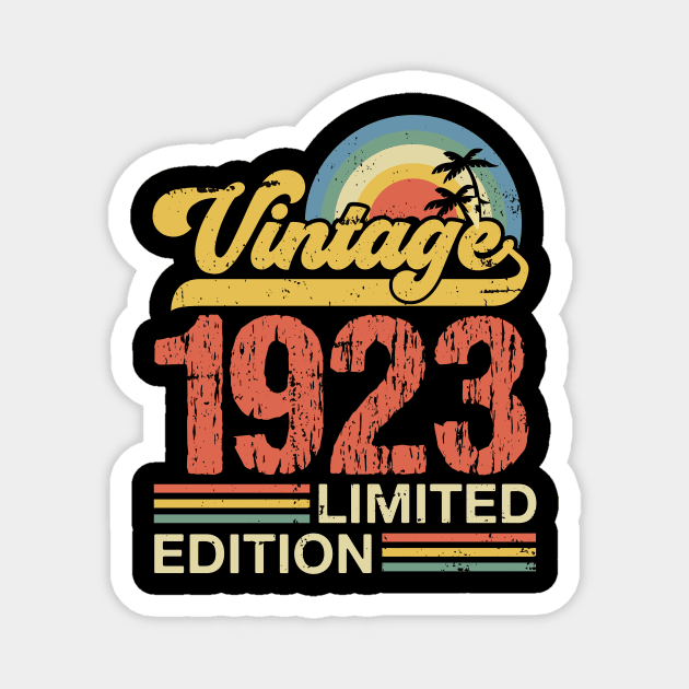 Retro vintage 1923 limited edition Magnet by Crafty Pirate 