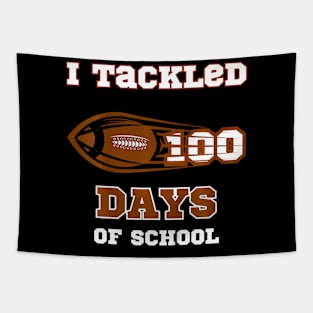 100 Days of School Football I Tackled 100 Days of School Tapestry