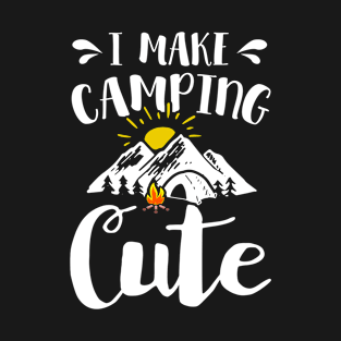 I Make Camping Cute Daughter Kids Girls Glamping Camp T-Shirt