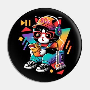 90s cat child Pin