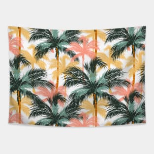 Palm Trees Colorful Tapestry