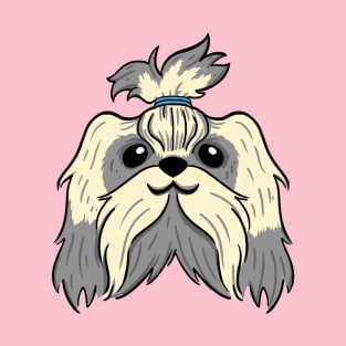 Gray mid haired Shih Tzu T-Shirt