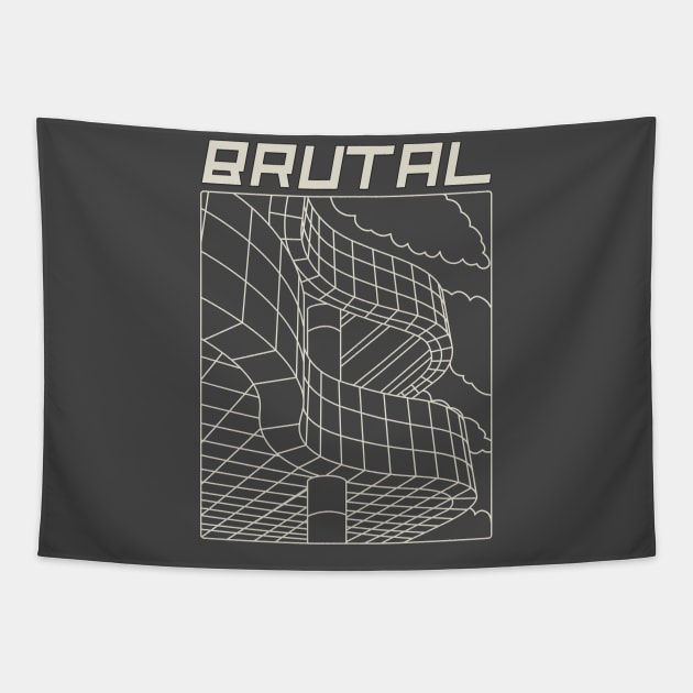 Brutal Architecture, Architects, Builders, Designers Gift Tapestry by Style Conscious