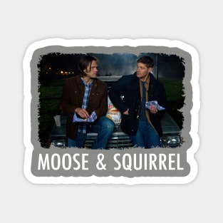 Supernatural Sam  Dean Moose  Squirrel Magnet