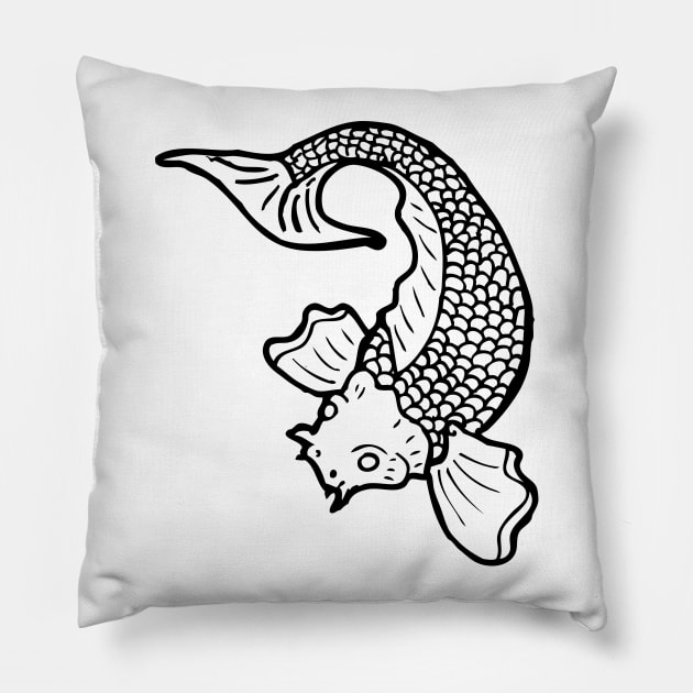 Fish shirt Pillow by KOTB