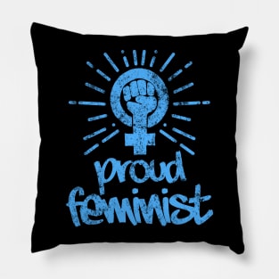 Proud Feminist Feminism Activist Design Pillow