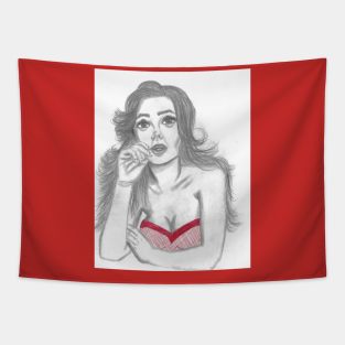 Vintage gal Tapestry