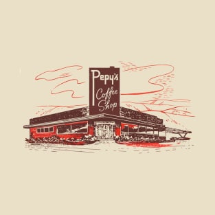 Pepy's Coffee Shop -- Mid Century Aesthetic T-Shirt