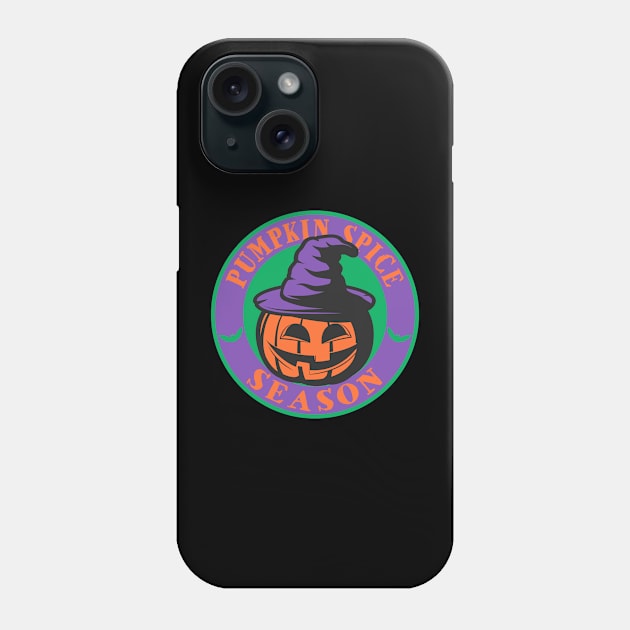 Pumpkin Spice Season Halloween Jack O Lantern Phone Case by CultTees