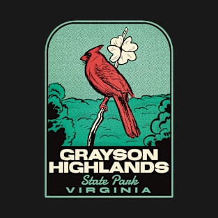 Grayson Highlands State Park VA Vintage Travel T-Shirt