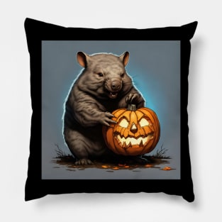 Halloween Wombat v.2 Pillow