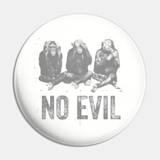 3 Wise Monkeys Hear No Evil, See No Evil, Speak No Evil Pin