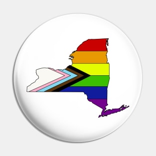 Progress pride flag - New York Pin