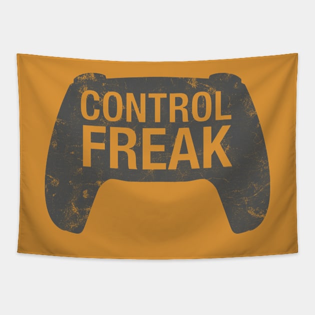 Control Freak Video Game Console Controller - Funny Gamer Tapestry by cottoncanvas