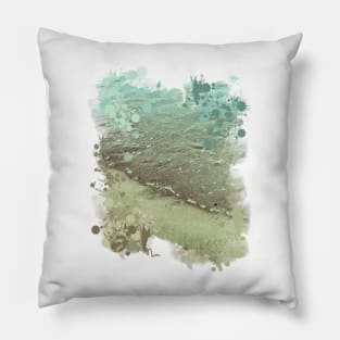 Rippled water and sand Pillow