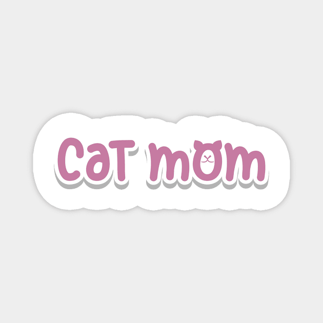 Cat Mom Magnet by Geneblu