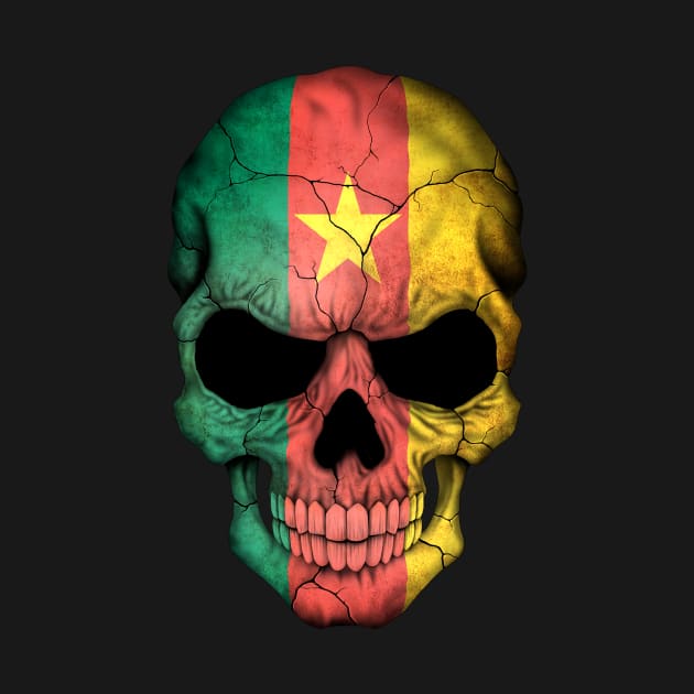 Cameroon Flag Skull by jeffbartels
