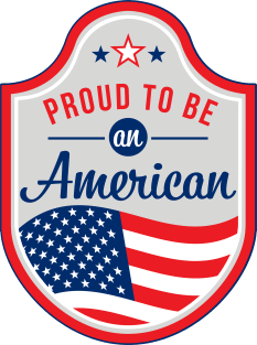 Proud to be an American patch Magnet