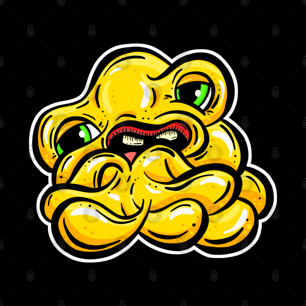 The Blobs - Yellow Sigh Monster by Squeeb Creative