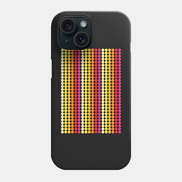 Dots color yellow, orange, red, pink Phone Case by NYWA-ART-PROJECT