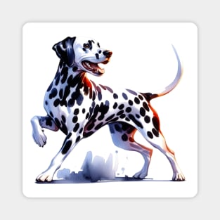 Dalmatian Watercolor Painting - Beautiful Dog Magnet