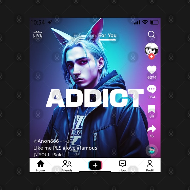 Social Addiction - Design by ZEFMAG