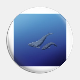 Gray Whales Pin