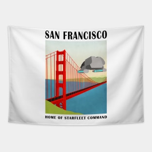 Star Trek - Travel Poster San Francisco Tapestry