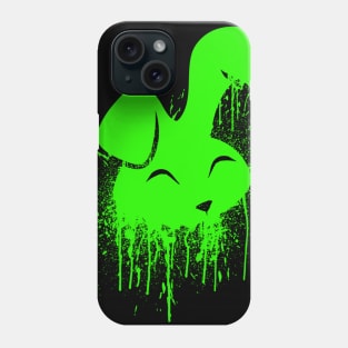 Hot Neon Green Spray Paint Cute Bunny Phone Case