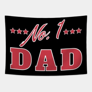 No 1 Dad. Funny Dad Life Quote. Tapestry