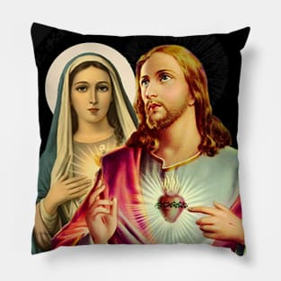 Our Lady of Saint Mary and Jesus Christ Pillow