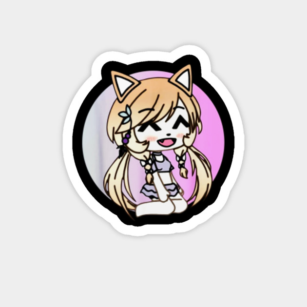 Cute Chibi Style Kawaii Anime Kitty Girl Chan With Cat Ears Cute