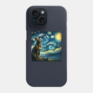 Bengal Starry Night Inspired - Artistic Cat Phone Case