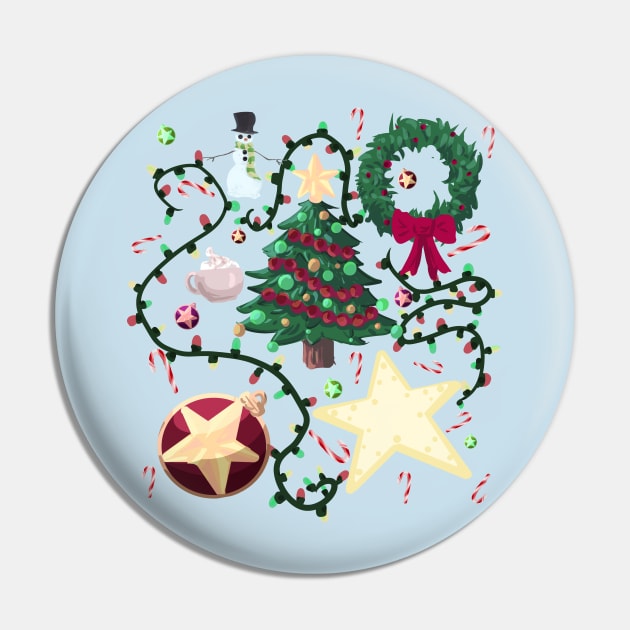 happy holidays Pin by inkpocket