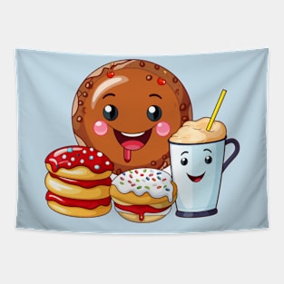 Donut kawaii  junk food T-Shirt cute  funny Tapestry