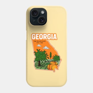 Georgia and peach Phone Case