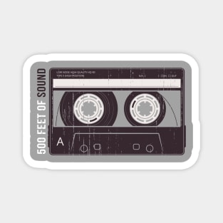 Retro cassette tape-500 feet of music Magnet