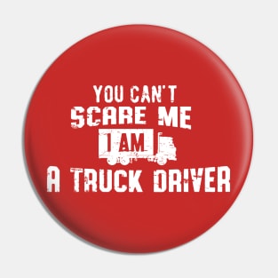 You cant scare me (white) Pin