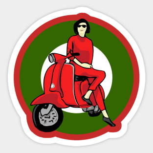 Sticker  Moped Girl, 2,49 €