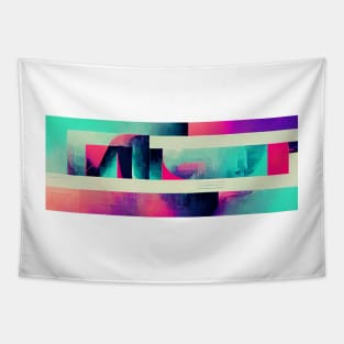 Glitchcore Design Tapestry