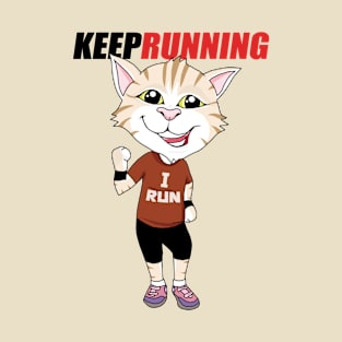 Happy Cat Keep Running T-Shirt