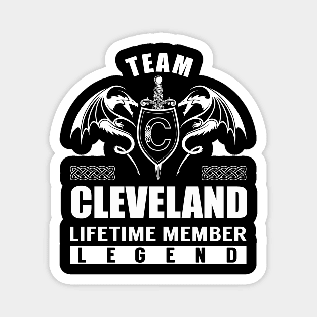 Team CLEVELAND Lifetime Member Legend Magnet by Lizeth