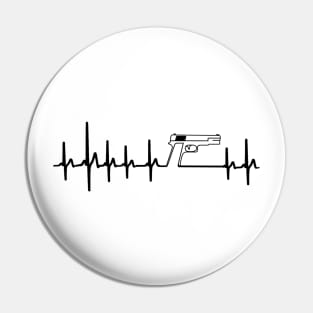 Pro Gun Heartbeat EKG Pin