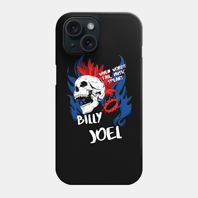 billy joel ll music speaks Phone Case by daley doodles