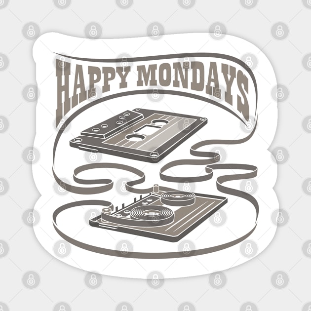 Happy Mondays Exposed Cassette Magnet by Vector Empire